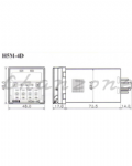 陽明電機 H5M-4D系列 指撥設定多功能數字顯示延時計時器 H5M-4D